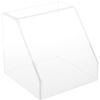Plymor Clear Acrylic Slanted Front Display Case with No Base, 6" x 6" x 6" (2 Pack) view 1