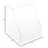 Plymor Clear Acrylic Slanted Front Display Case with No Base, 6" x 6" x 6" (2 Pack) view 2