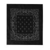 $averPak Single - BodyForge 100% Cotton Paisley Bandanna Headband Face Mask Neck Gaiter Scarf for Men & Women (Black) view 1