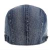 2 Pack Mens Denim Cotton Newsboy Cap Ivy Gatsby Driving Hunting Cabbie Hats (D) view 3
