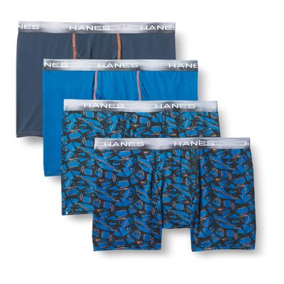 Hanes Ultimate Sport X-Temp Performance Boxer Brief 4-Pack