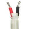 8/2 AWG UL 1426 (The Real Thing) Duplex Round Marine Wire - Tinned Copper Boat Cable - Red/Black - 100 Feet - White PVC Jacket view 1