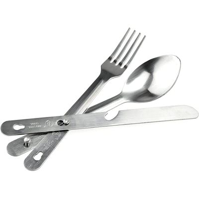 ASR Outdoor 2-PACK Minimalist Camp Kitchen Utensil Set, Army Military Style MRE Chow Set