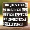 SayitBands One Hundred (100) No Justice No Peace Wristband Bracelets view 3