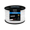 6/2 AWG UL 1426 (The Real Thing) Duplex Flat Marine Wire - Tinned Copper Boat Cable - Red/Black - 30 Feet - White PVC Jacket view 1