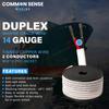 14 Gauge 2 Conductor Marine Wire - 50 ft Duplex Round Marine Grade Wire Tinned Copper Oxygen-Free Insulated - 14/2 AWG UL 1426 Standard PVC Wire for Boat, Automotive, Speakers, Camper & Trailers view 2