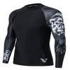 ADOREISM Quick-Dry Men's Long Sleeve Rash Guard UPF 50+ Compression Swim Shirt (Bear, M) view 1