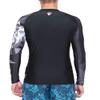 ADOREISM Quick-Dry Men's Long Sleeve Rash Guard UPF 50+ Compression Swim Shirt (Bear, M) view 2