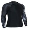 ADOREISM Quick-Dry Men's Long Sleeve Rash Guard UPF 50+ Compression Swim Shirt (Bear, M) view 4