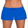 Aleumdr 3" Swim Shorts for Women - Sports Tankini Bottom Shorts with Side Split Waistband for Surfing Sail Summer Beach Swimwear Blue2 Medium view 1
