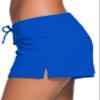 Aleumdr 3" Swim Shorts for Women - Sports Tankini Bottom Shorts with Side Split Waistband for Surfing Sail Summer Beach Swimwear Blue2 Medium view 4