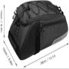 WSJYP Bike Rear Rack Bag,Waterproof Cycling Rear Seat Cargo Bag,Bike Trunk Pack Shoulder Carry Bag,with Taillight and Shoulder Strap 7/8/10L view 2