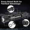 PowerTac Warrior G4-FL 4200LM Tactical Flashlight Rechargeable, High Lumen Light with Holster, Wide Beam, USB & Magnetic Dual Charging, Waterproof Handheld EDC LED Flashlights for Duty and Outdoor Use view 2