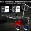 PowerTac Warrior G4-FL 4200LM Tactical Flashlight Rechargeable, High Lumen Light with Holster, Wide Beam, USB & Magnetic Dual Charging, Waterproof Handheld EDC LED Flashlights for Duty and Outdoor Use view 3