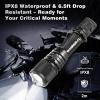 PowerTac Warrior G4-FL 4200LM Tactical Flashlight Rechargeable, High Lumen Light with Holster, Wide Beam, USB & Magnetic Dual Charging, Waterproof Handheld EDC LED Flashlights for Duty and Outdoor Use view 4