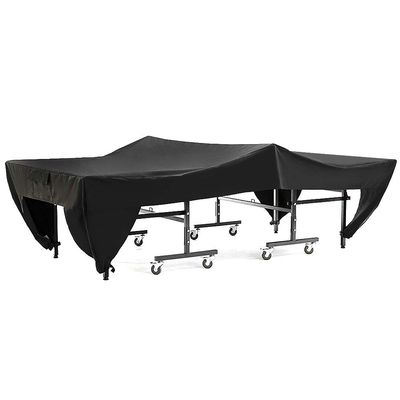 Haofy Table Tennis Table Cover Outdoor Table Cover Waterproof Dustproof UVproof,Includes Storage Bag,Black
