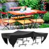 Haofy Table Tennis Table Cover Outdoor Table Cover Waterproof Dustproof UVproof,Includes Storage Bag,Black view 4