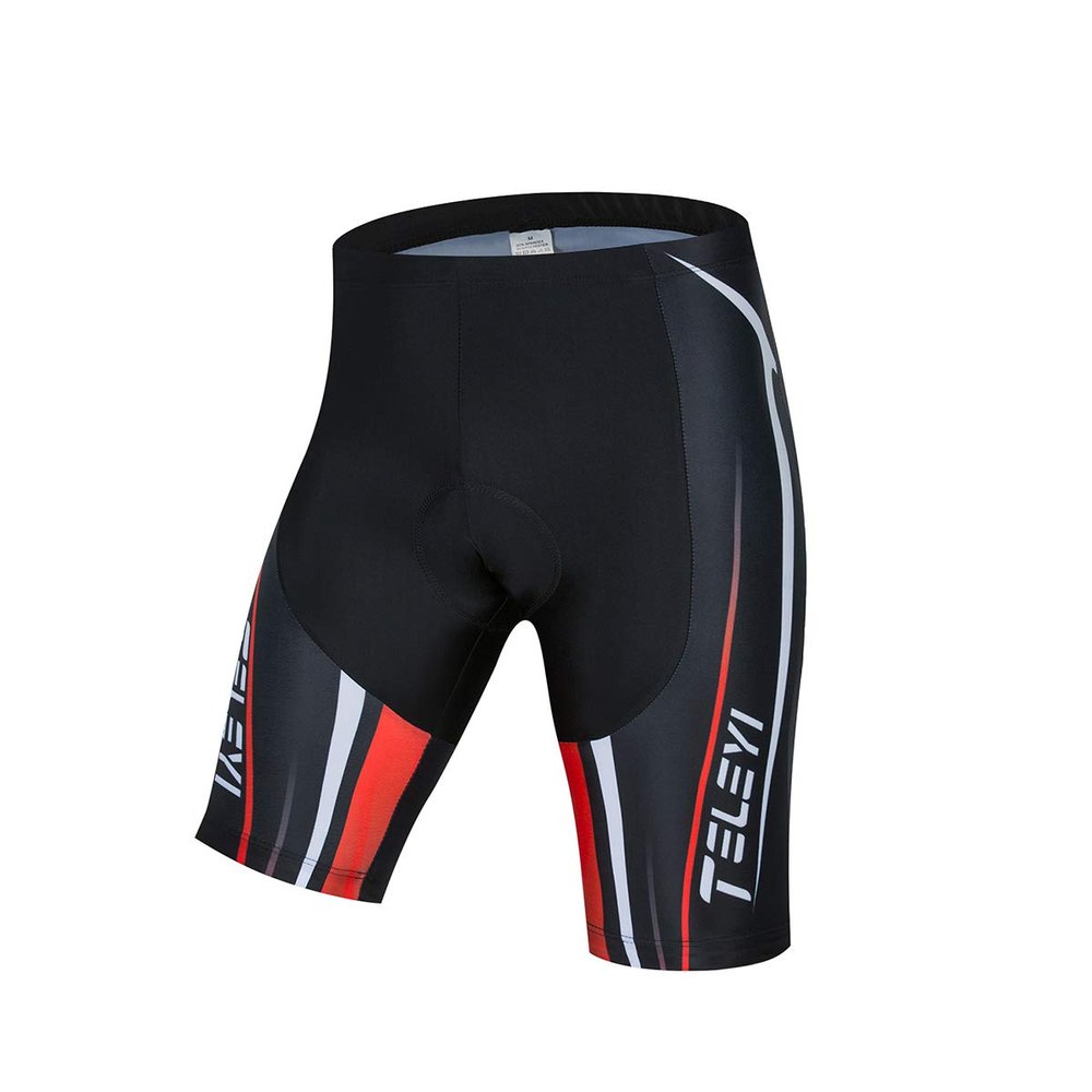 Weimostar Men's Cycling Shorts 4D Padded Biking Shorts Breathable Bicycle Wear Black Size XXL