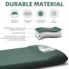 3.15" Self Inflating Camping Sleeping Pad, Ultra-Thick Elasticity Foam Fast Inflating 4-Season Insulated Durable Camping Mat Air Mattress with Pillow, for Tent, Car, Camping, Traveling, Green view 4
