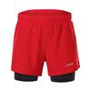 Lixada Men's 2-in-1 Running Shorts Quick Drying Breathable Active Training Jogging Cycling Longer Liner Reflective Elements view 2