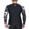 ADOREISM Quick-Dry Men's Long Sleeve Rash Guard UPF 50+ Compression Swim Shirt (Cobra, M) view 2