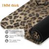 Naanle Leopard Yoga Mat with Carrying Bag Set, Leopard Print Exercise Mat Foldable Non Slip Travel Lightweight Workout Rug for Home Gym Yoga Pilates Stretching Floor Fitness 71x26 in view 4
