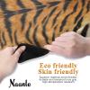 Naanle Tiger Yoga Mat with Carrying Bag Set, Tiger Print Exercise Mat Foldable Non Slip Travel Lightweight Workout Rug for Home Gym Yoga Pilates Stretching Floor Fitness 71x26 in view 2