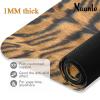 Naanle Tiger Yoga Mat with Carrying Bag Set, Tiger Print Exercise Mat Foldable Non Slip Travel Lightweight Workout Rug for Home Gym Yoga Pilates Stretching Floor Fitness 71x26 in view 4