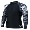 ADOREISM Quick-Dry Men's Long Sleeve Rash Guard UPF 50+ Compression Swim Shirt (Lion, 3XL) view 1