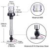 Young Marine 9 inch 3-NM Navigation Anchor Lights All Round 360 White LED with Stainless Steel Bracket, 12-24V view 2