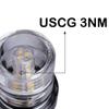 Young Marine 9 inch 3-NM Navigation Anchor Lights All Round 360 White LED with Stainless Steel Bracket, 12-24V view 4