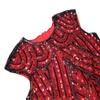 YENMILL 1920s Flapper Gatsby Sequin Scalloped Cocktail Dress w/ 20s Accessories set (3X-Large, Style Sequin Black Red) view 4