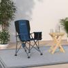 XGEAR Portable Camping Chair for Adutls - Heavy Duty Outdoor Camp Chairs - Folding Lawn Chair with Padded Hard Armrest Cup Holder Storage Pocket - Collapsible for Outdoor Fishing Garden view 2