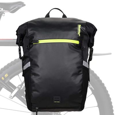 Rhinowalk Multifunction 24L Bike Pannier Bag Waterproof Bicycle Rear Seat Bag Laptop Backpack Motor Bag Luggage Bag
