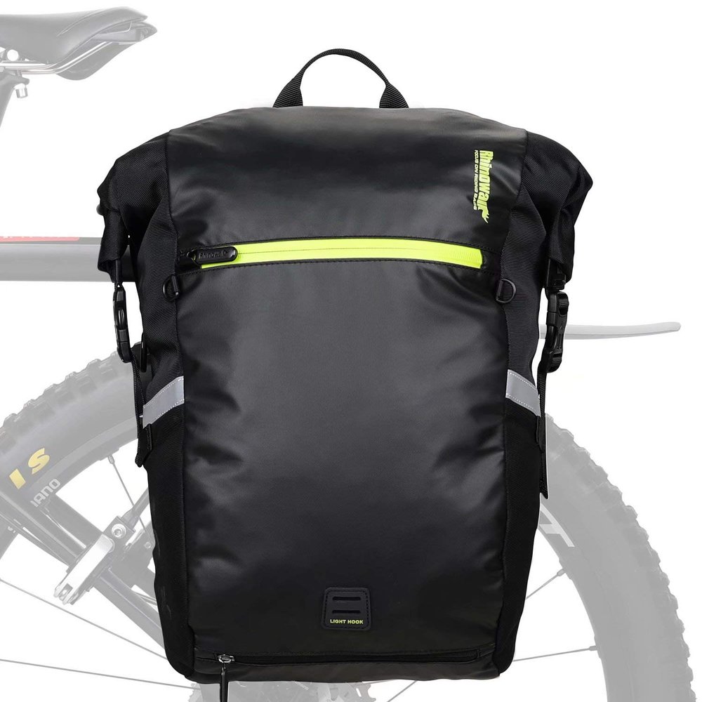 Rhinowalk Multifunction 24L Bike Pannier Bag Waterproof Bicycle Rear Seat Bag Laptop Backpack Motor Bag Luggage Bag