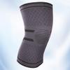 EXCEART 1pair Sports Knee Protector Elastic Silicone Knee Pad for Running Cycling More Breathable Knitted Design Comfortable Xxl Grey Nonslip Support Brace for All Activities view 4