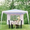 30'x10' Outdoor Canopy Tent,White Wedding Party Tent w/Removable Walls, Portable Home Use Waterproof Tent for Camping,Commercial Tent | Patio Parties Tent Sunshade Shelter (3 Sidewalls) view 3