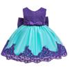WOCINL Baby Girls Lace Bowknot Flower Dresses Princess Wedding Birthday Pageant Baptism Christening Tutu Gown w/Headwear Purple 12-18M view 2