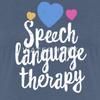 Spreadshirt SLP Gifts Love Speech Language Therapy Womens Premium T-Shirt, 3XL, Heather Blue view 3