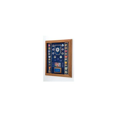 Flags Connections - Air Force Awards Display Case - Oak or Walnut Material.