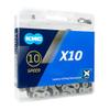 KMC Unisex's X10 10 Speed Chain, Silver/Black, 122 Link view 2