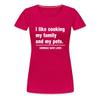 Spreadshirt Commas Save Lives Funny Grammar Womens Premium T-Shirt, 3XL, Dark Pink view 1