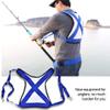 Fishing Harness,Fishing Rod Fighting Belt,Adjustable Fishing Vest,Ultralight Practical Fishing Vest Belt Shoulder Harness Tackle Equipment for Fishing Big Fish Fishing Belt view 3