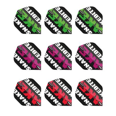 RED DRAGON Peter Wright Snakebite Assorted Hardcore Flight Pack - 3 Sets per Pack