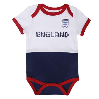 IDONEKER Unisex Infant Clothing England Football Clothes Boys Girls Unique Baby Soccer Onesie Short Sleeve