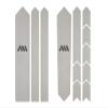 All Mountain Style Honeycomb High Impact Frame Guard Road/Gravel - Clear Bike Frame Protector Supports Universal Fitting - Helps Protect Your Bike from Scratches, Chips and Dings (Clear/Silver) view 2