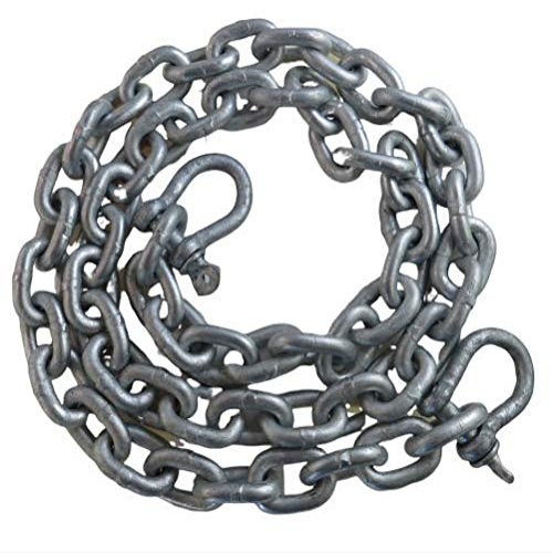 US Galvanized Windlass 1/4" x 10' ISO G4 Anchor Chain HDG with Galvanized Shackles