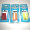 Catfish Charlie Dip Bait Worms, 3 Piece Variety (3 Packs), Red, Orange, & Chartreuse view 1