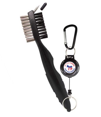 Clip Wipes Democrat Golf Club Brush | Democratic Party Logo (Black-People)