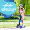 Hurtle ScootKid 3 Wheel Toddler Child Mini Ride On Toy Tricycle Scooter with Adjustable Handlebar, Foldable Seat, and Colorful LED Light Up Smooth Rolling Wheels, Graffiti view 2